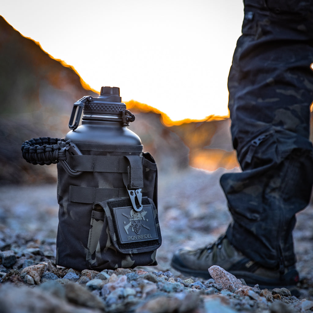 IronInfidel Battle Bottle Black Camo