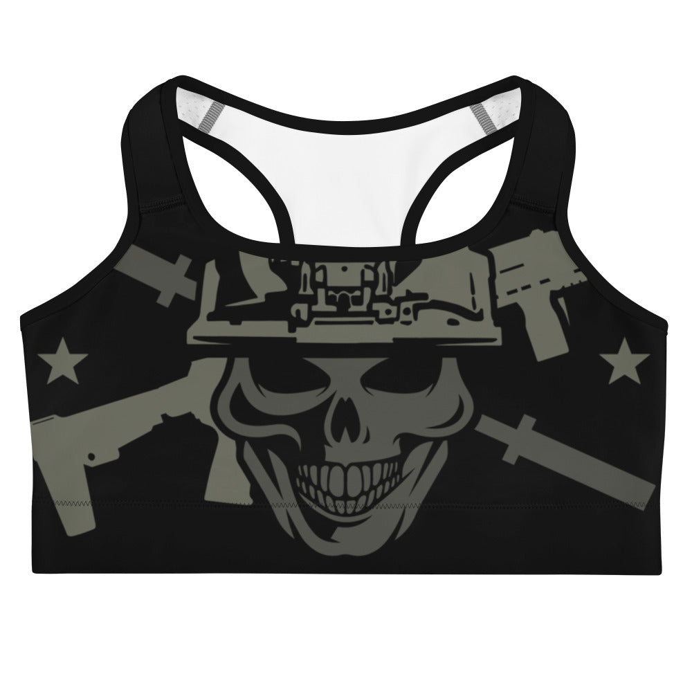 Iron Logo Sports Bra Iron Infidel