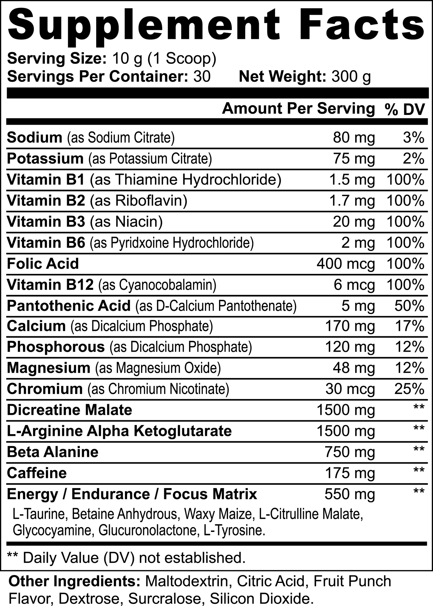 Hostile Energy Pre-Workout Powder