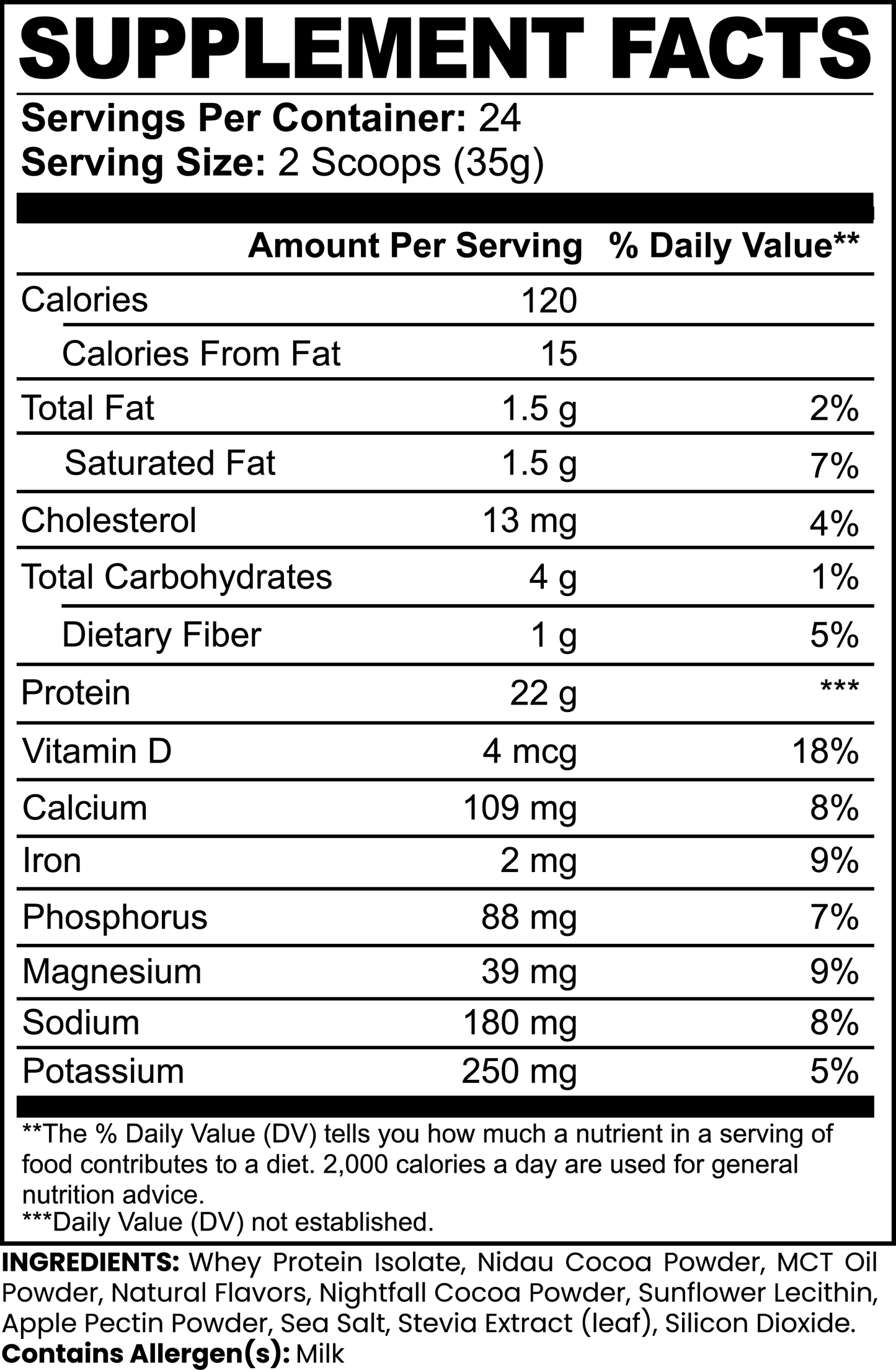 Predator Protein 100% Whey Protein Isolate (Chocolate)