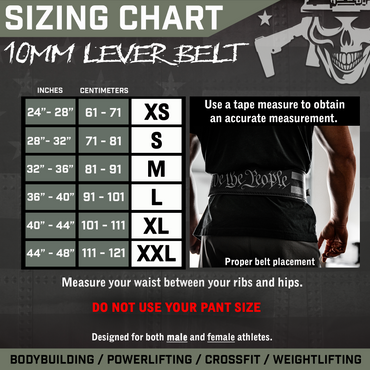 10mm Lever Weightlifting Belt