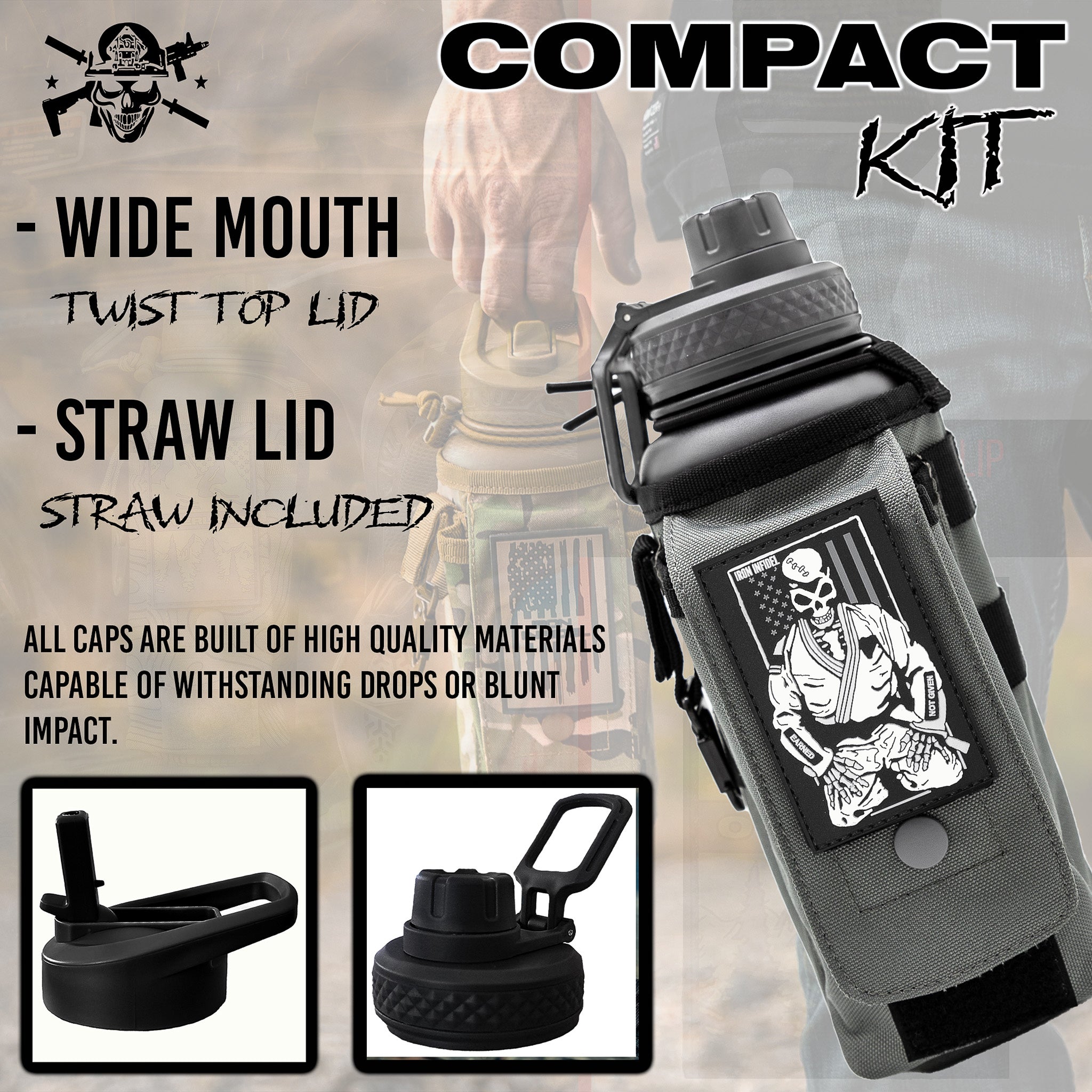 32oz Compact Battle Bottles