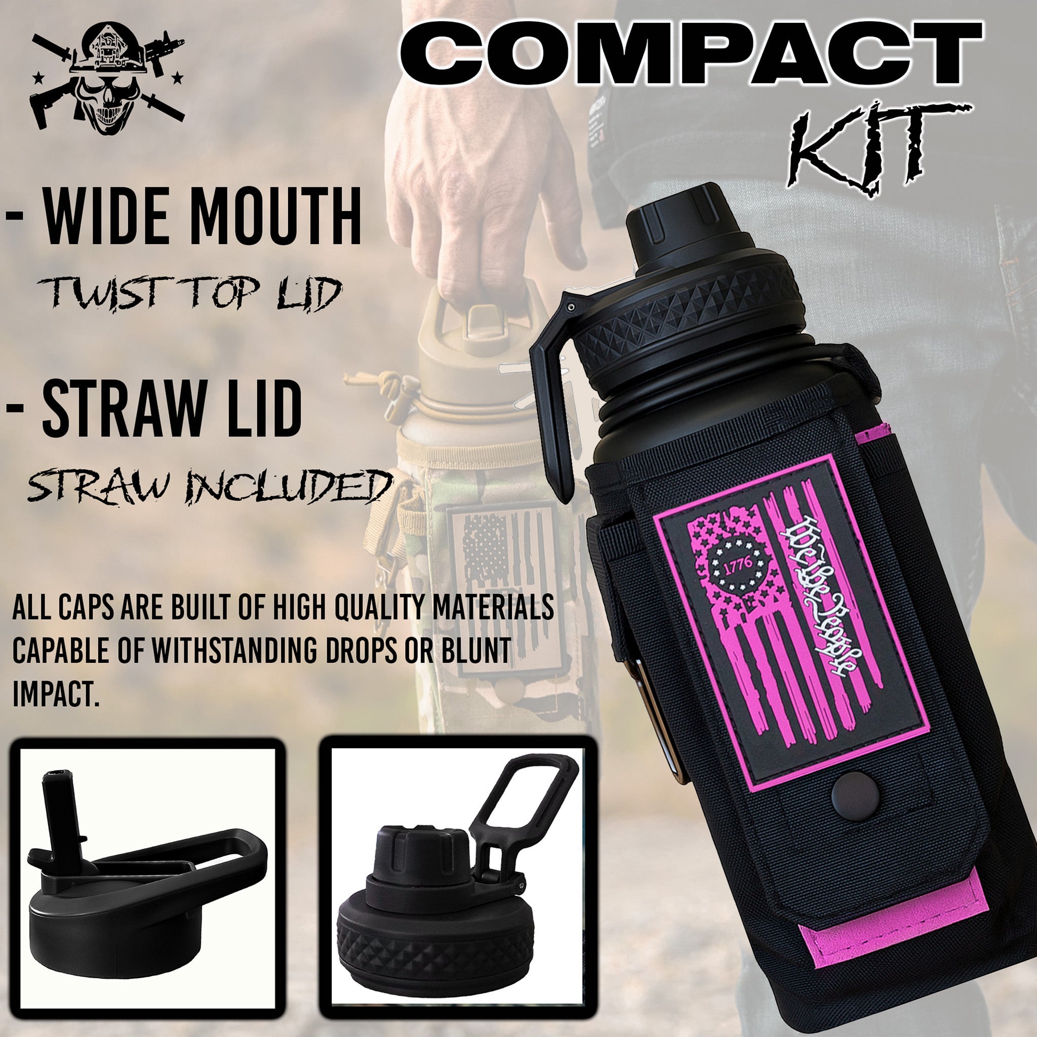 32oz Compact Battle Bottles