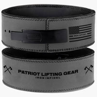 Iron Infidel Weight Lifting Belt Patriot Lifting Gear Grey 10mm Lever Belt