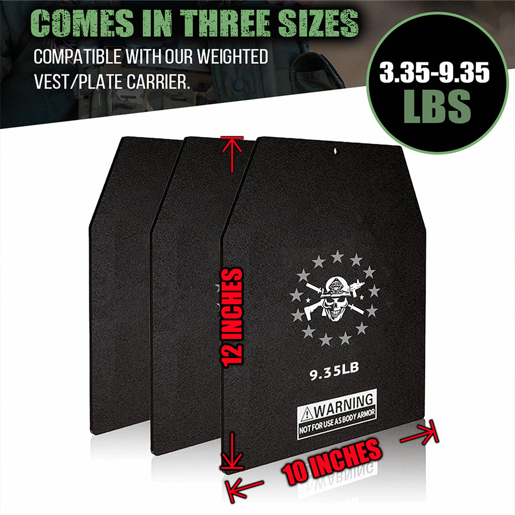 Flat Weight Plates for Vests and Plate Carriers