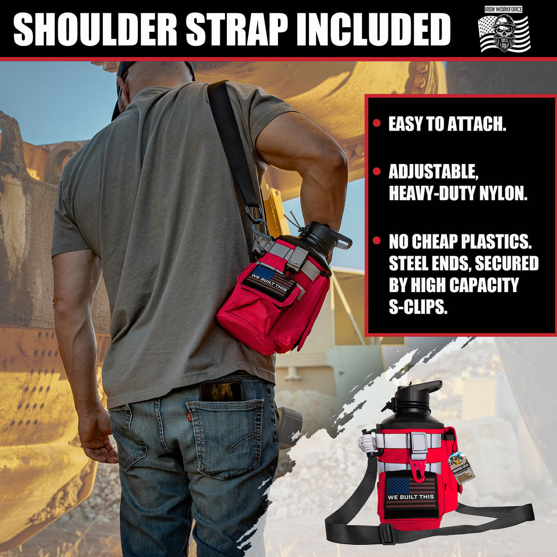 64oz Iron Workforce Bottles