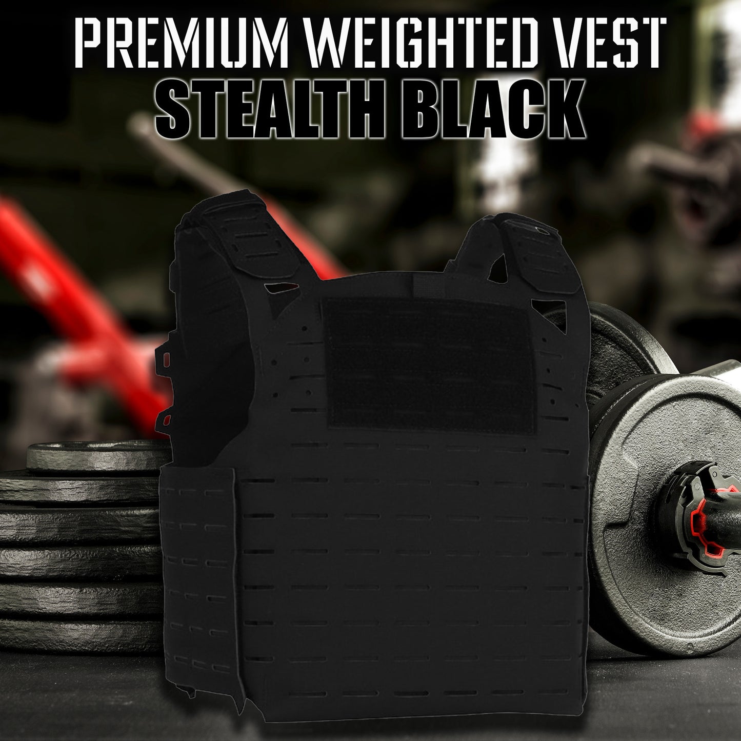 Premium Weighted Vest Plate Carrier - Ultra Lightweight, Laser-Cut