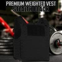 Premium Weighted Vest Plate Carrier - Ultra Lightweight, Laser-Cut