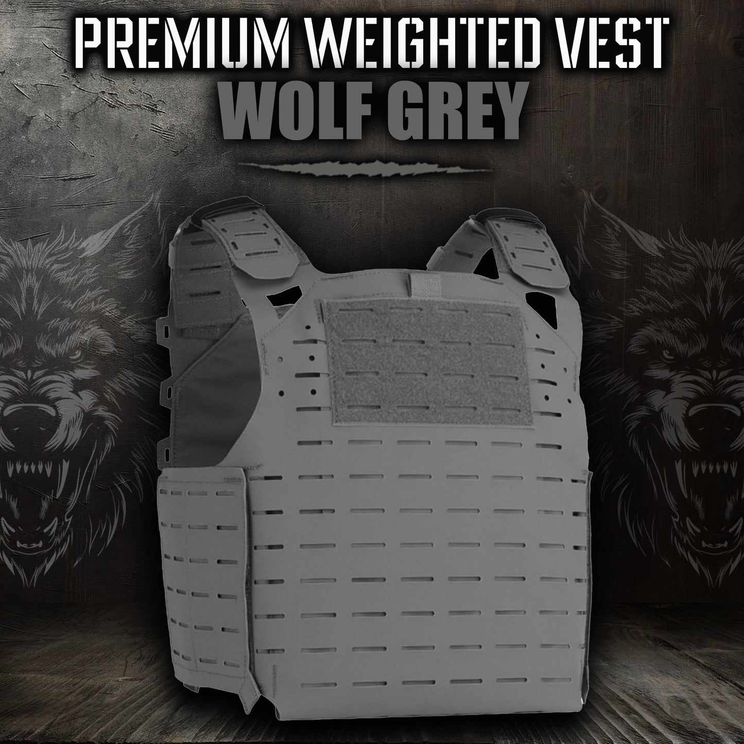 Premium Weighted Vest Plate Carrier - Ultra Lightweight, Laser-Cut