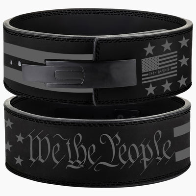 Iron Infidel Weight Lifting Belt We the People WTP Black 10mm Lever Belt